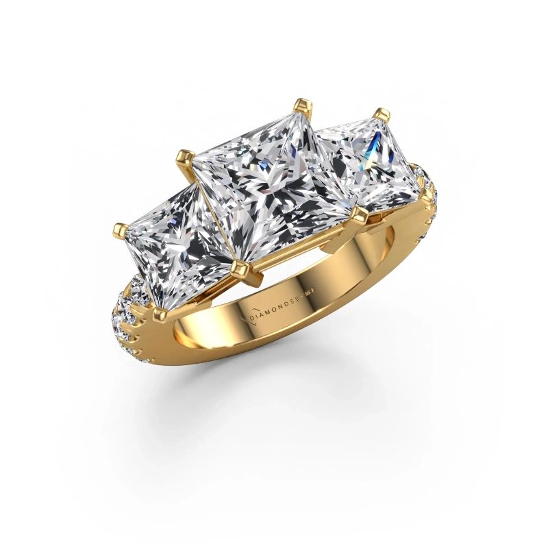 Engagement ring Dorla 585 gold lab grown diamond 7.04 crt