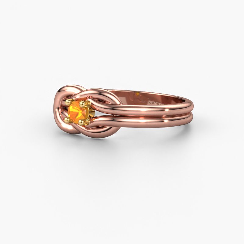 Statement zilveren ring met unieke 3D-knoop - Goud en Zilvershop