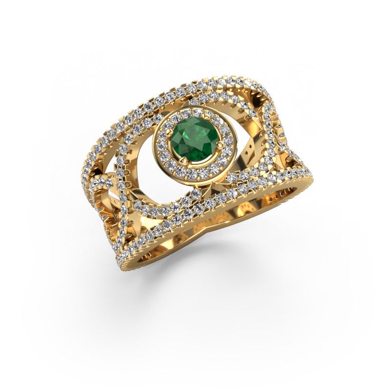 Ring Regina 585 Gold Smaragd 4.2 mm