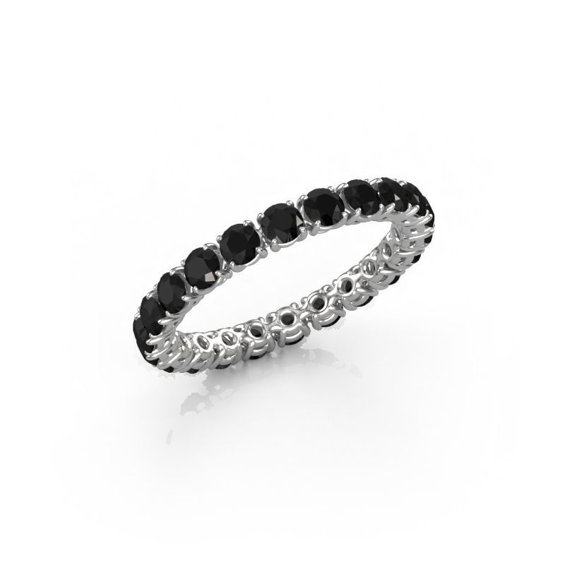 Bague Vivienne 2.7 585 or blanc diamant noir 2.016 crt