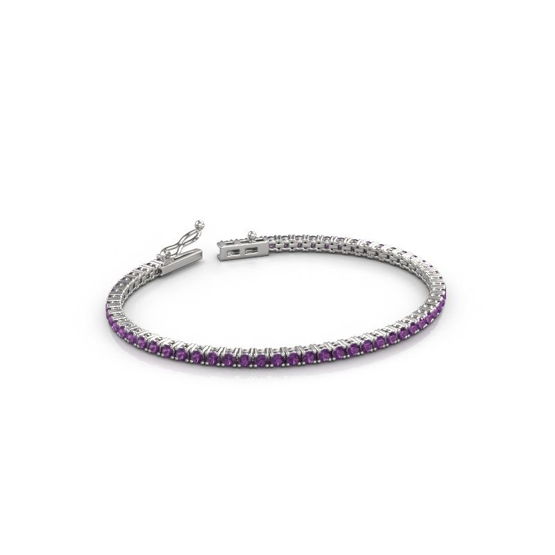 Tennisarmband Shirley 2.4 585 witgoud 2.4 mm