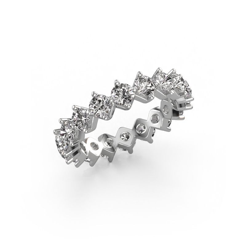 Stackable ring Janie 3.4mm 585 white gold diamond 3.00 crt