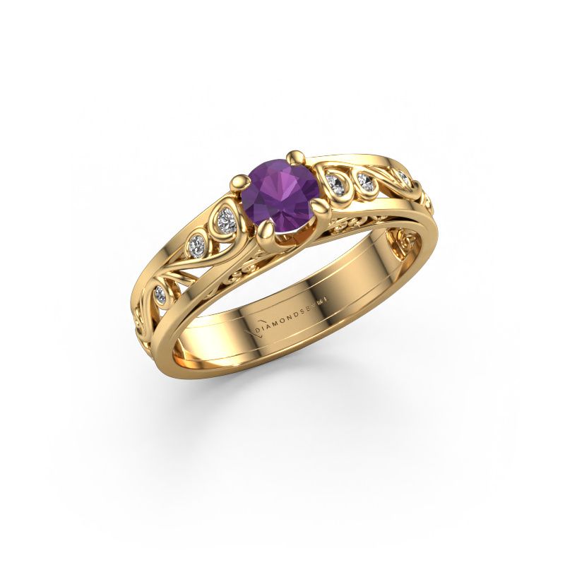 Ring Quinty 585 gold amethyst 4.7 mm