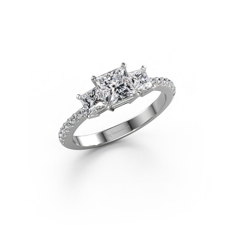 Verlobungsring Dorla 585 Weißgold Diamant 1.469 crt
