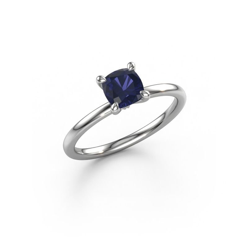 Engagement ring Crystal CUS 1 950 platinum sapphire 5.5 mm