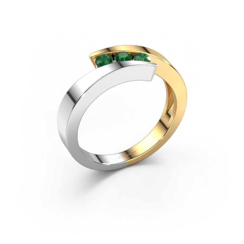 Bague Gracia 585 or jaune emeraude 2.7 mm