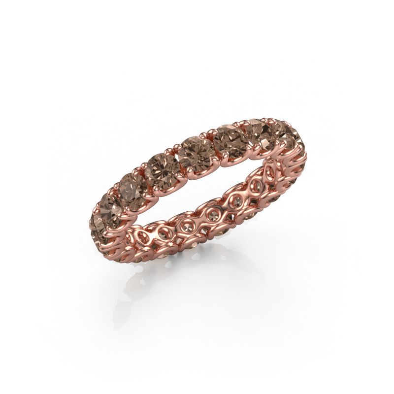 Bague superposable Estee 3.4 585 or rose diamant brun 2.700 crt