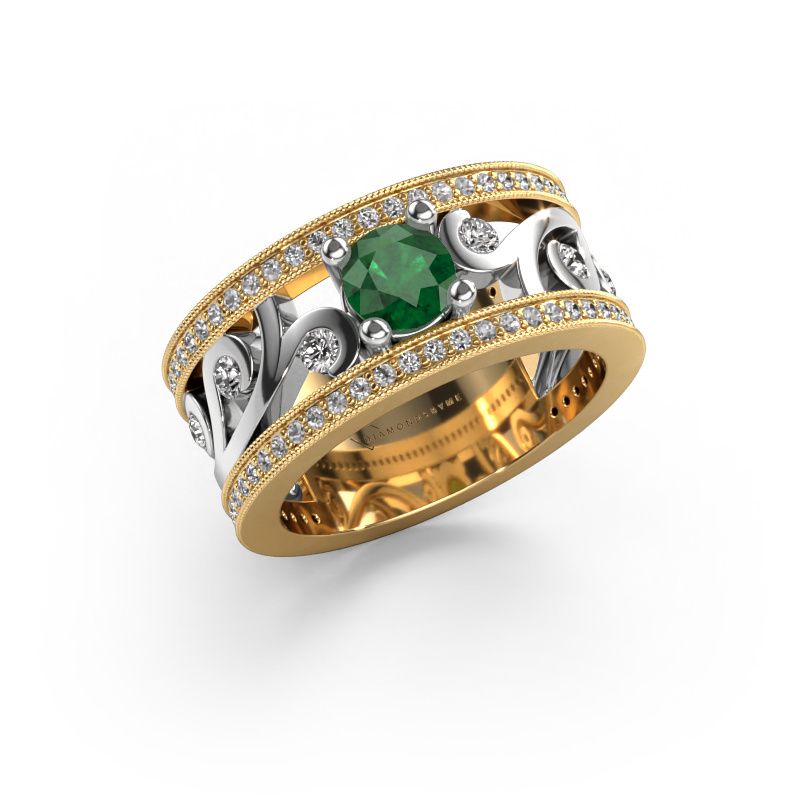Ring Sanne 585 gold emerald 5 mm