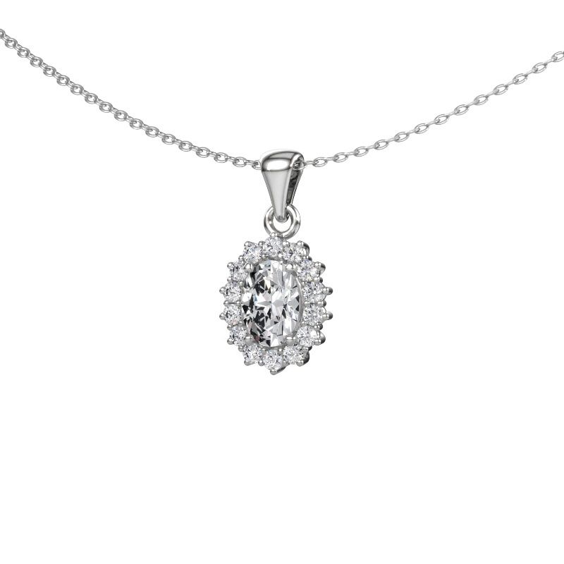 Pendentif Margien 585 or blanc diamant 0.70 crt