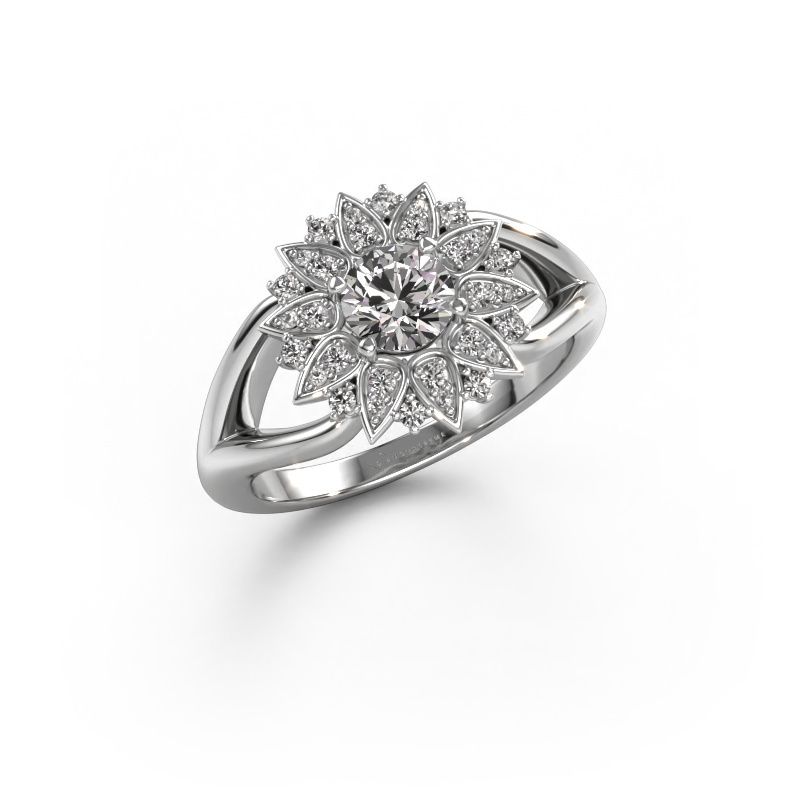 Ring Chasidy 1 585 Weißgold Zirkonia 5 mm