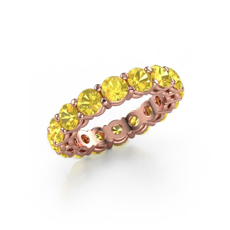 Stackable ring Michelle full 4.2 585 rose gold yellow sapphire 4.2 mm