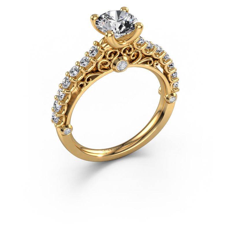 Engagement ring Shaunda 585 gold lab grown diamond 1.50 crt