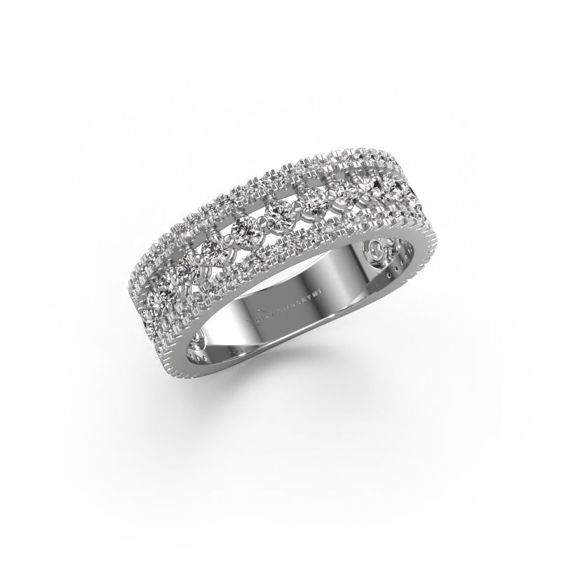 Ring Elizbeth 1 585 Weissgold Lab-grown Diamant 0.84 crt