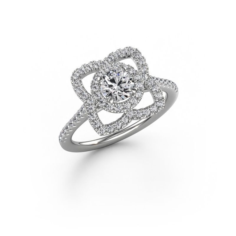 Verlobungsring Cleopatra 950 Platin Lab-grown Diamant 0.942 crt