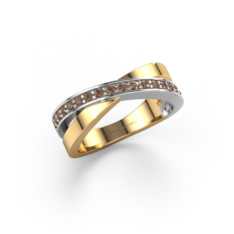 Ring Essie 585 Gold Braun Diamant 0.36 crt