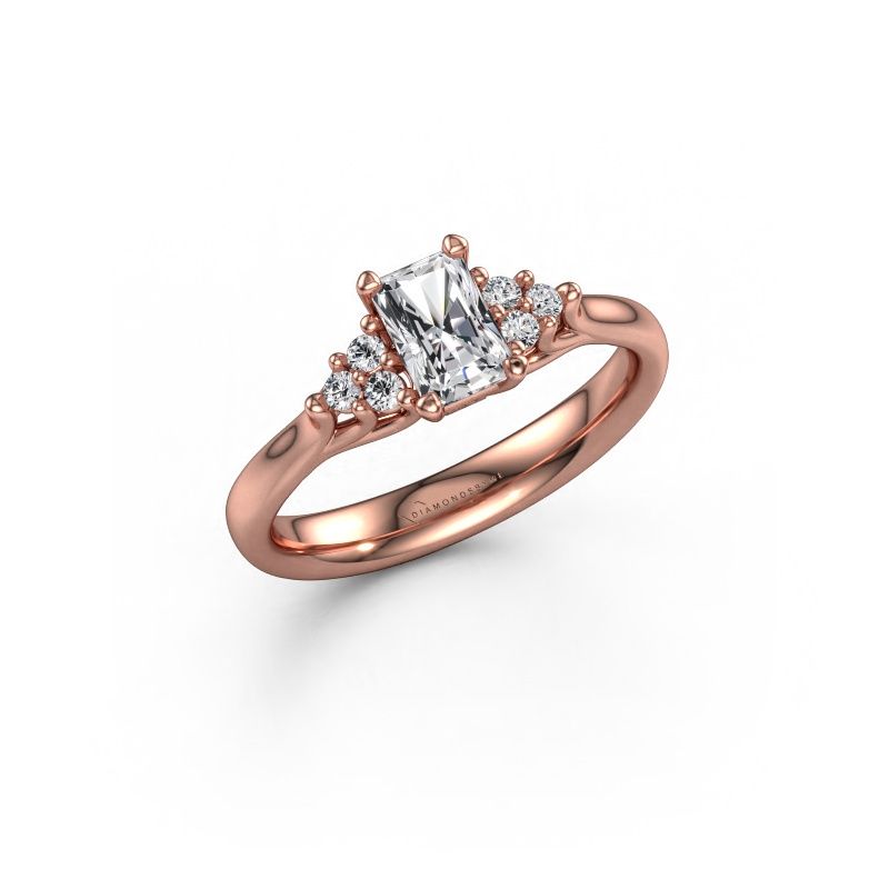 Verlovingsring Monika RAD 585 rosé goud lab-grown diamant 0.65 crt