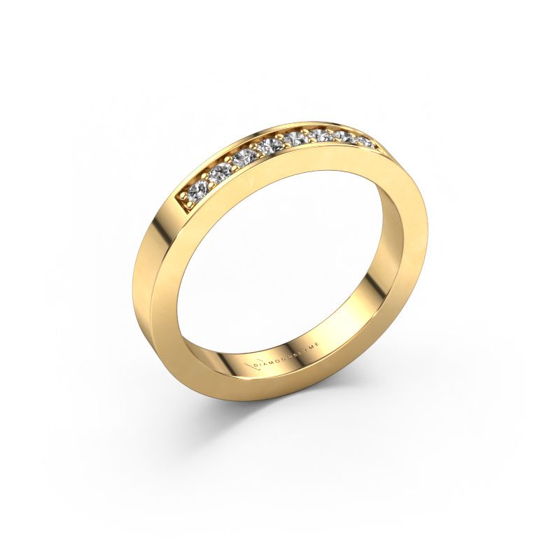 Bague superposable Loes 5 585 or jaune diamant synthétique 0.16 crt
