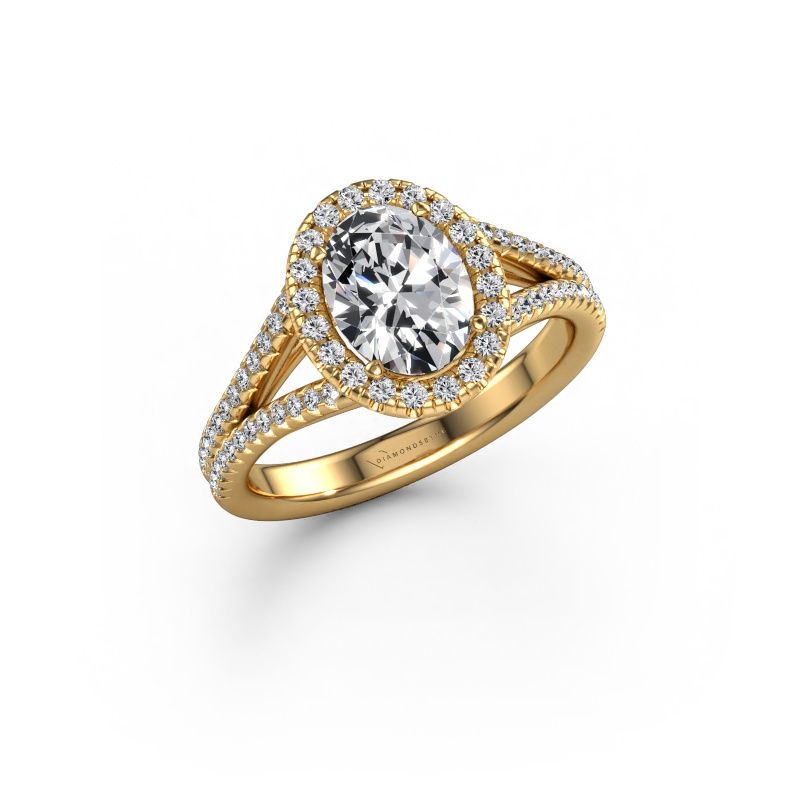 Verlobungsring Verla ovl 2 585 Gold Diamant 1.49 crt