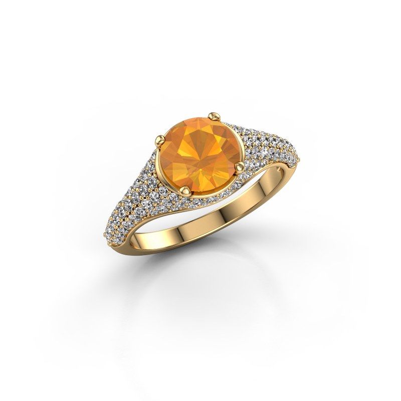 Bild von Verlobungsring lovella<br/>585 Gold<br/>Citrin 7 mm