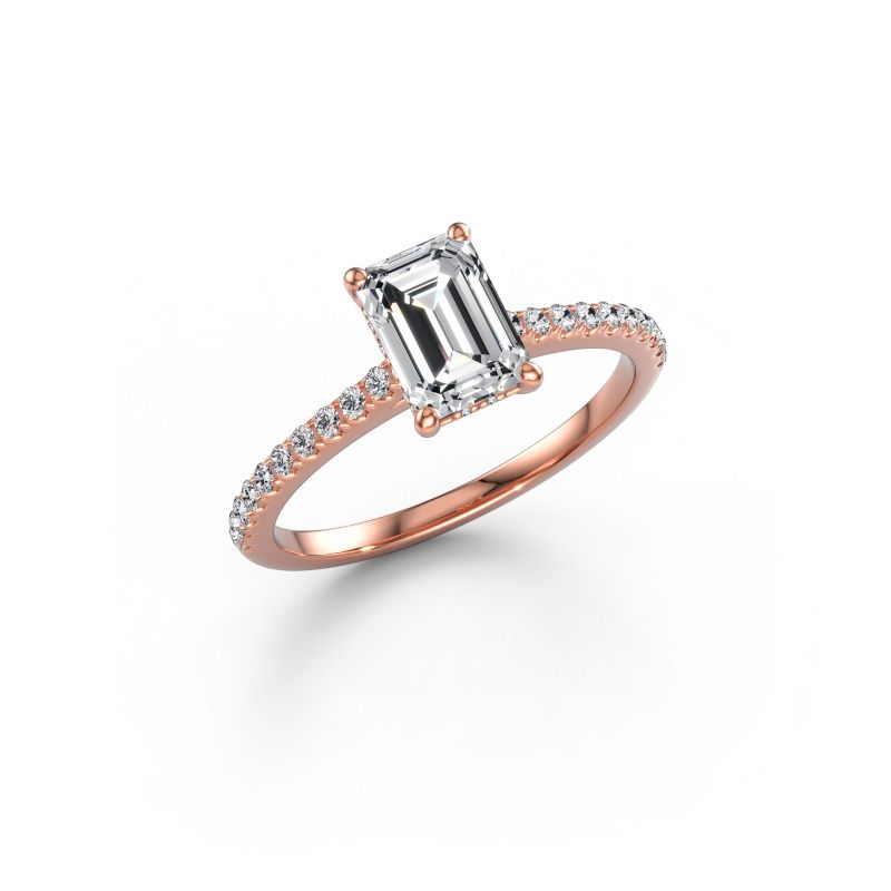 Engagement ring Sophie EME 585 rose gold diamond 1.84 crt