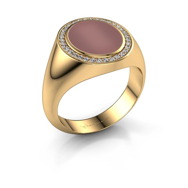 Image of Signet ring hilda 2<br/>585 gold<br/>Carnelian 12x10 mm