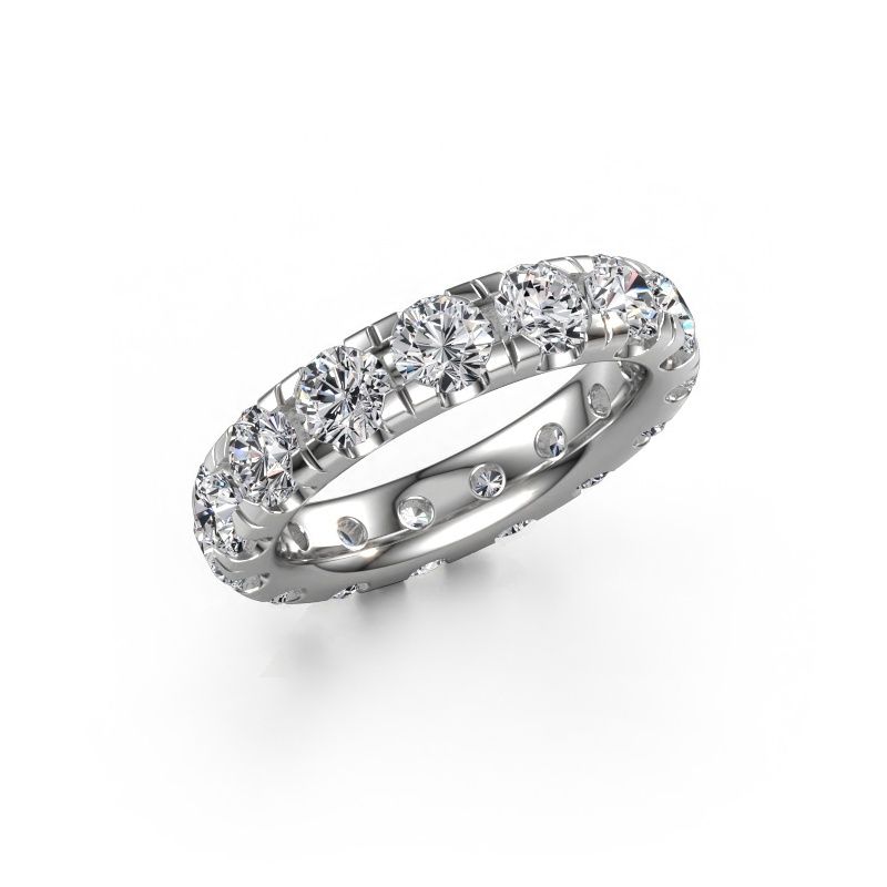Stackable ring Jackie 4.2 585 white gold lab grown diamond 4.50 crt