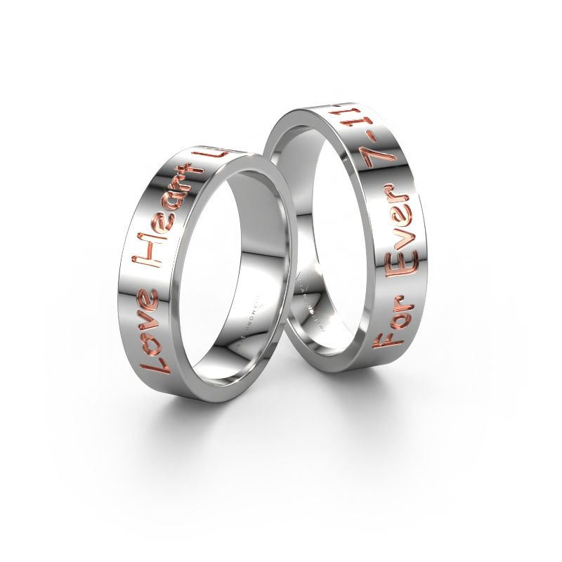 Eheringe set WH2130LM15A ±5 x 1,7 mm 585 Weißgold