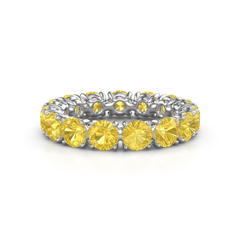Bild von Ring vivienne 4.2<br/>585 Weißgold<br/>Gelb Saphir 4.2 mm