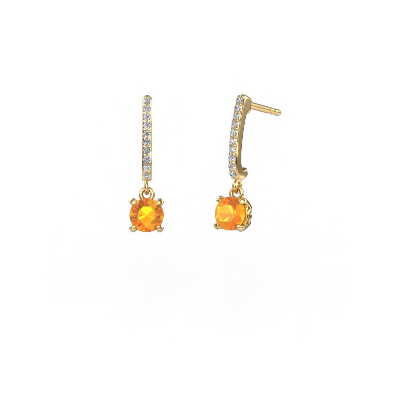 Pendants d'oreilles Tanja 1 585 or jaune citrine 5 mm
