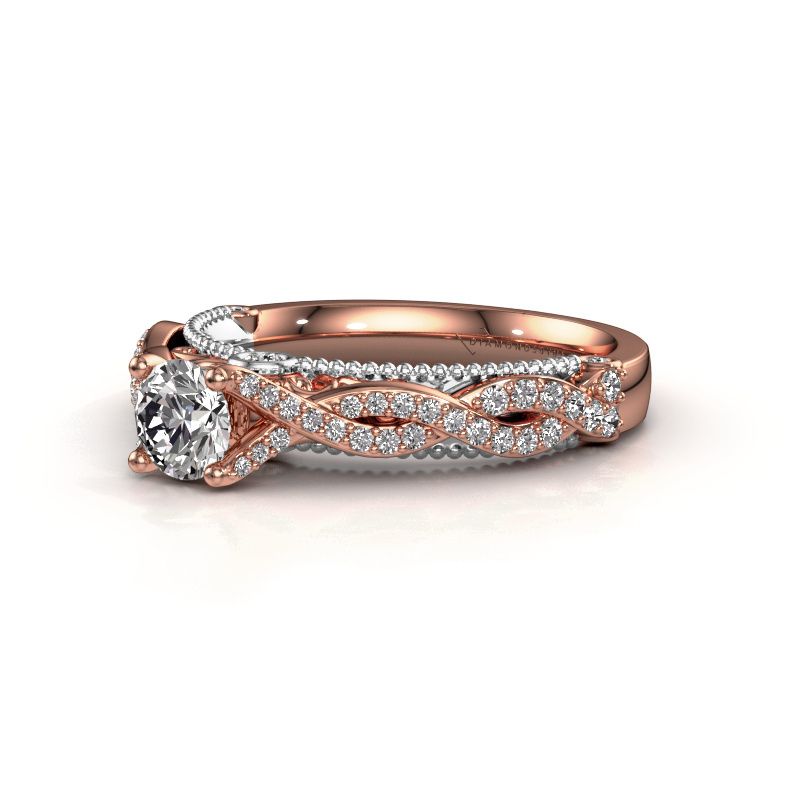 Afbeelding van Verlovingsring Chantelle 585 rosé goud diamant 0.773 crt