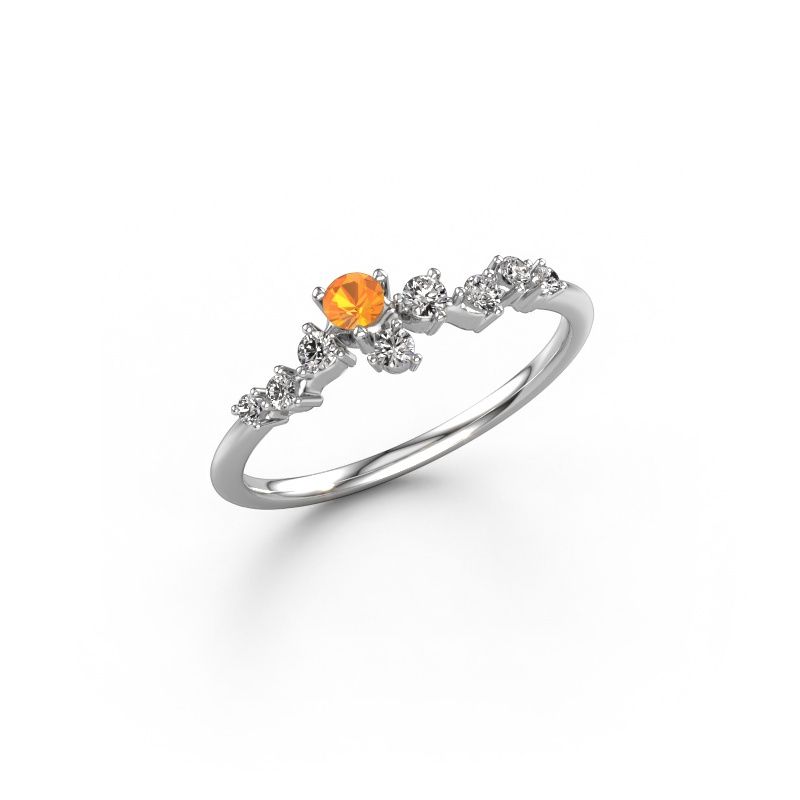 Ring Lexi 950 platinum citrin 2.8 mm