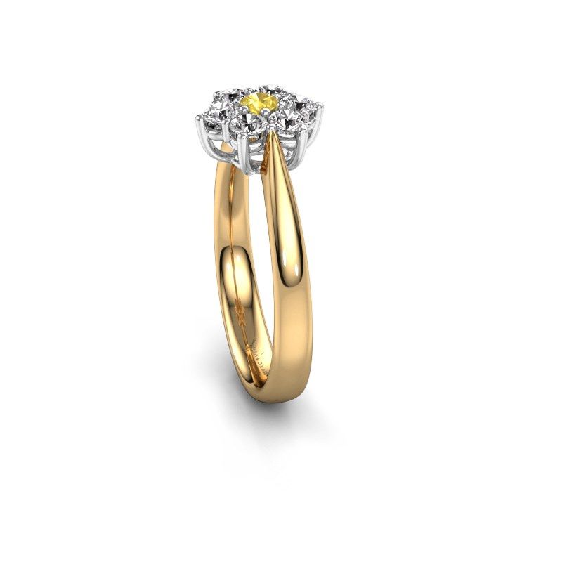 Afbeelding van Promise ring Chantal 1 585 goud gele saffier 2.7 mm
