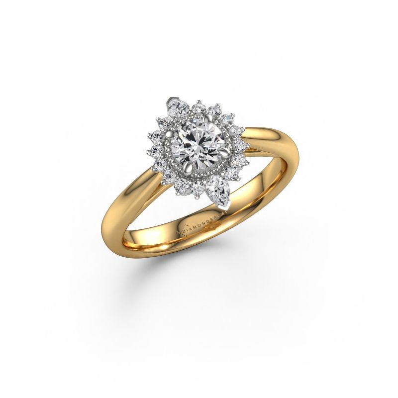 Engagement ring Susan 585 gold lab grown diamond 0.785 crt