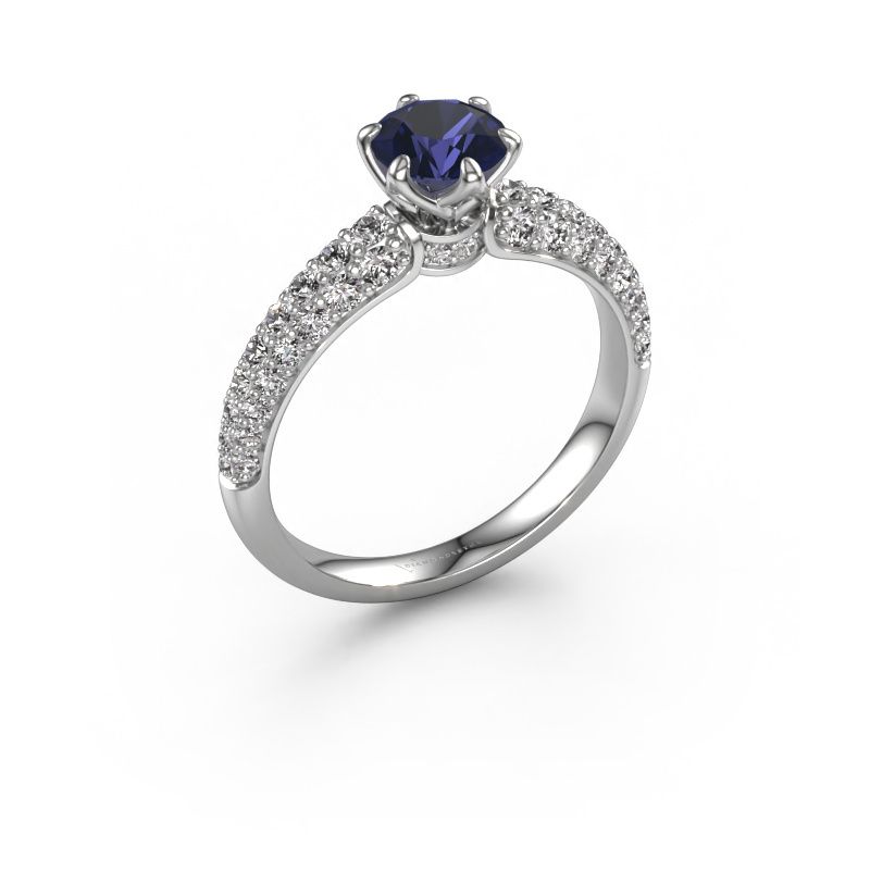 Verlobungsring Meryl 950 Platin Saphir 5.7 mm
