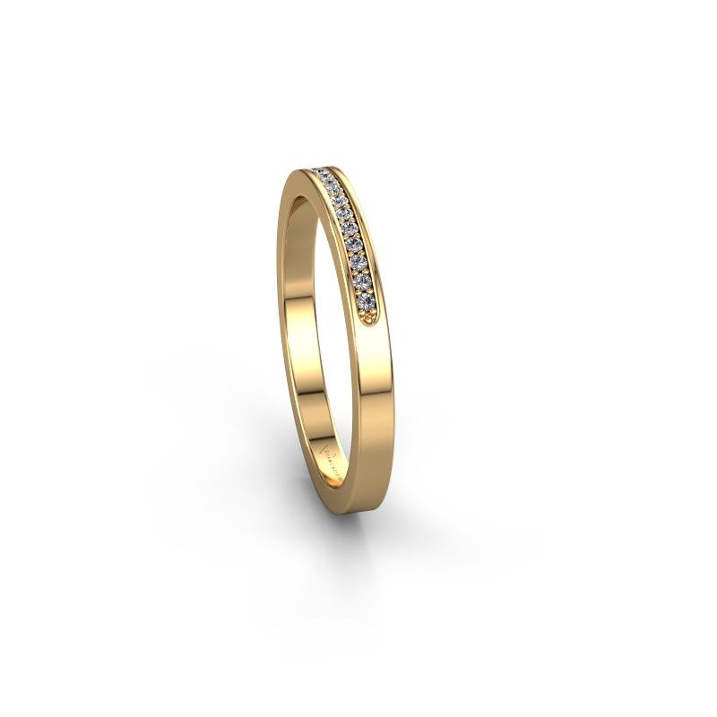 Afbeelding van Aanschuifring SRJ0005B20H2<br/>585 goud<br/>Diamant 0.08 crt