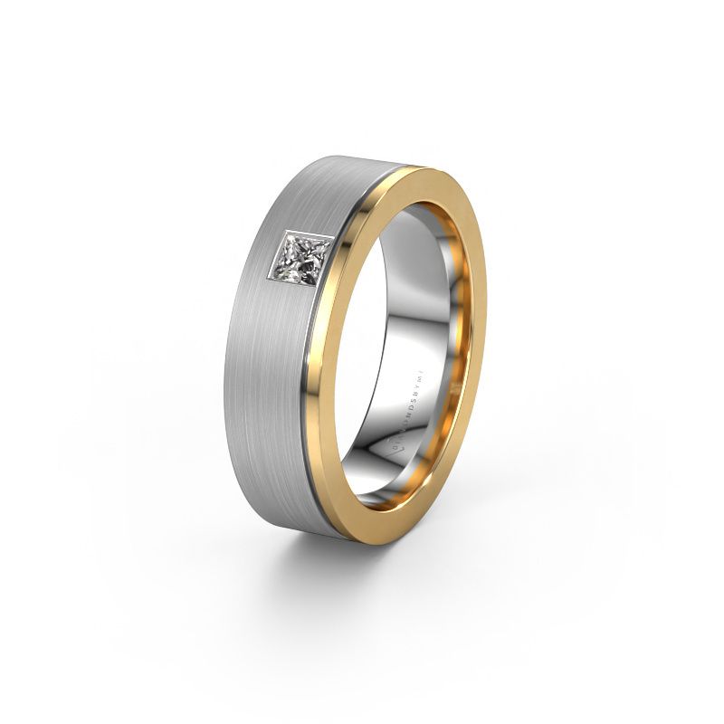 Ehering WH0550L16CMP 585 Weißgold Lab-grown Diamant ±6x2.2 mm