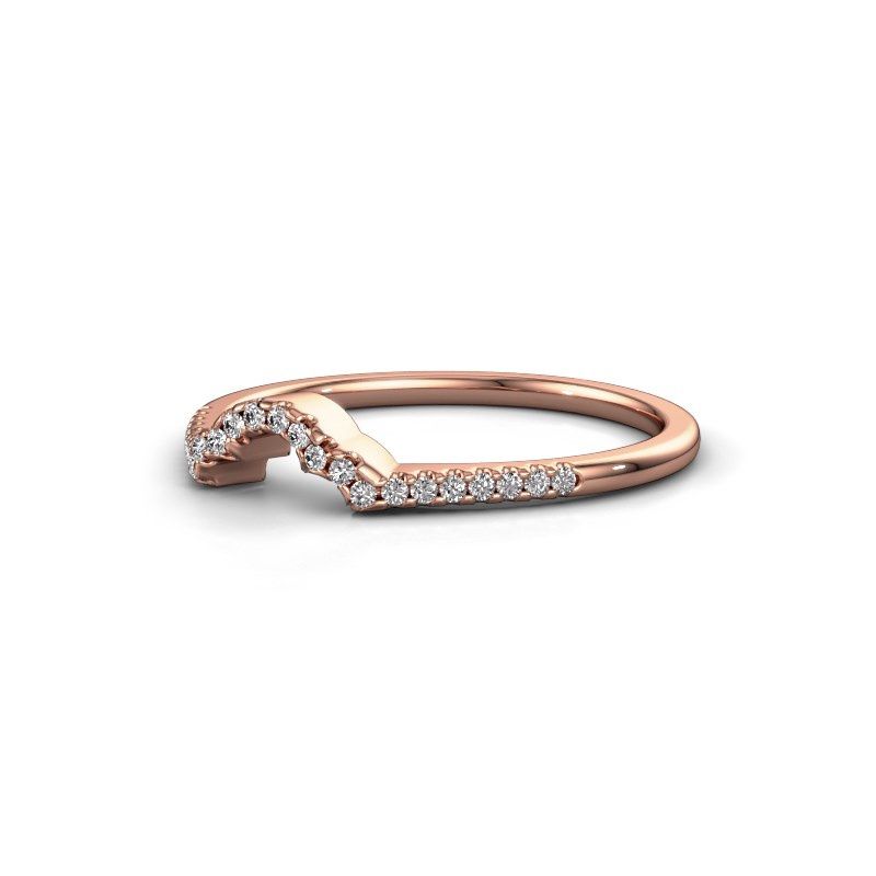 Afbeelding van Aanschuifring SRH0499C10H23<br/>585 rosé goud<br/>Diamant 0.12 crt