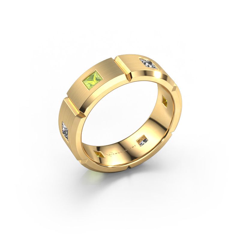 Herrenring Steve 585 Gold Peridot 3 mm