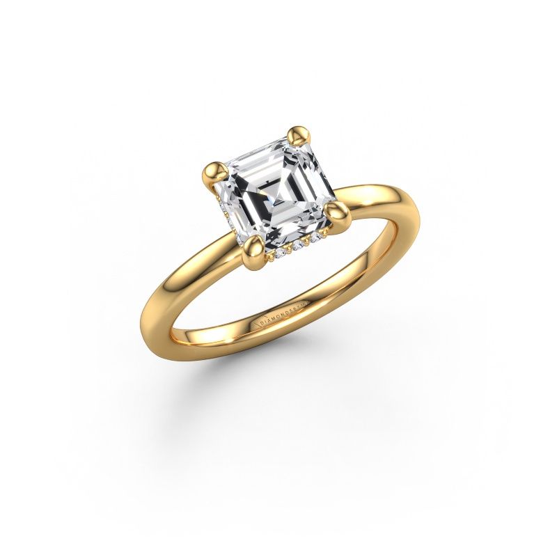 Forlovelsesring Simone ASC 2 585 gull lab-diamant 1.50 crt
