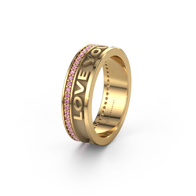 Trouwring Namering 2 585 goud ±6x2 mm