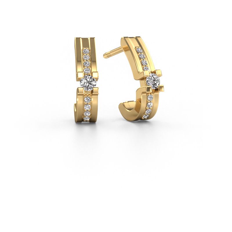 Ohrringe Myrthe 585 Gold Diamant 0.20 crt