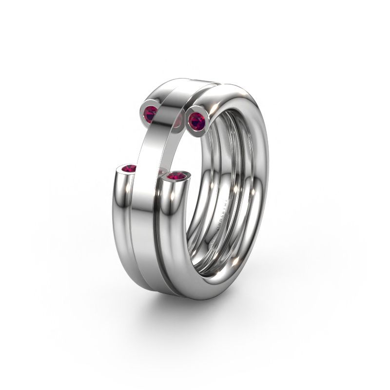 Alliance WH6018L 950 platine rhodolite ±8x3 mm