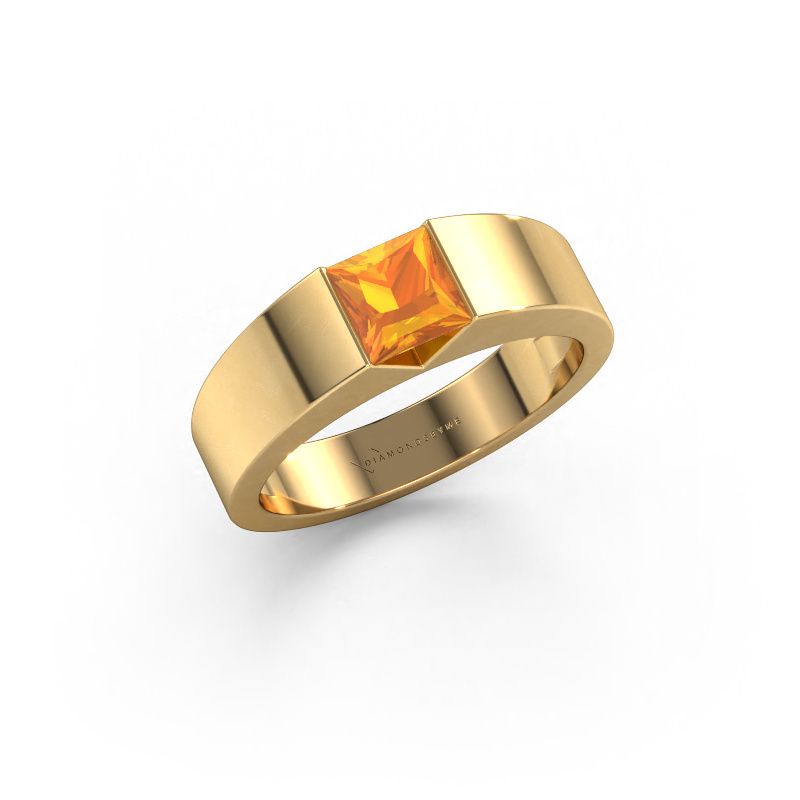 Verlovingsring Arlena 1 585 goud citrien 4 mm