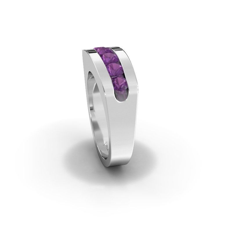 Afbeelding van Heren ring Richard<br/>950 platina<br/>Amethist 4 mm