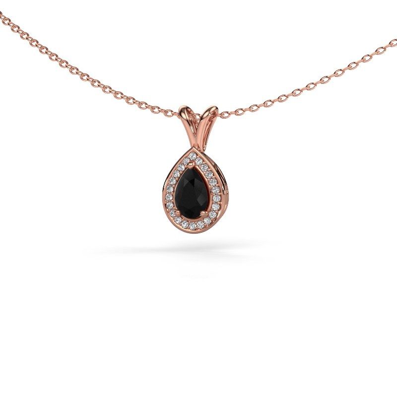 Pendant Ginger 585 rose gold black diamond 1.11 crt
