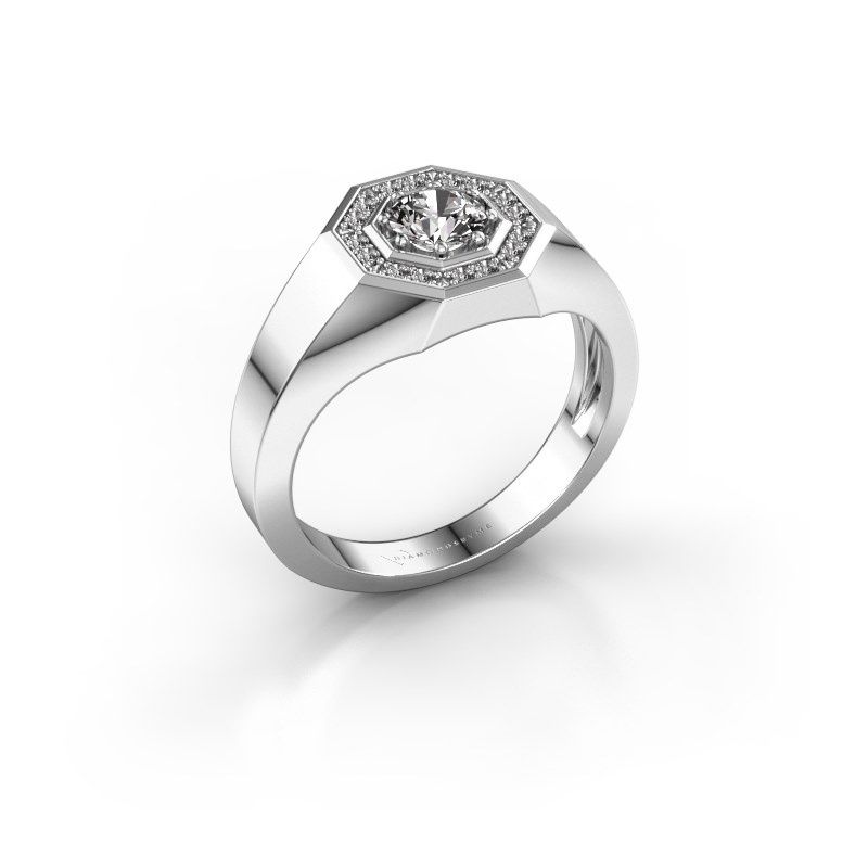 Image of Men's ring jaap<br/>950 platinum<br/>Diamond 0.62 crt