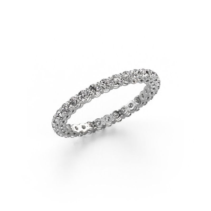 Stackable ring Michelle full 2.0 585 white gold zirconia 2 mm
