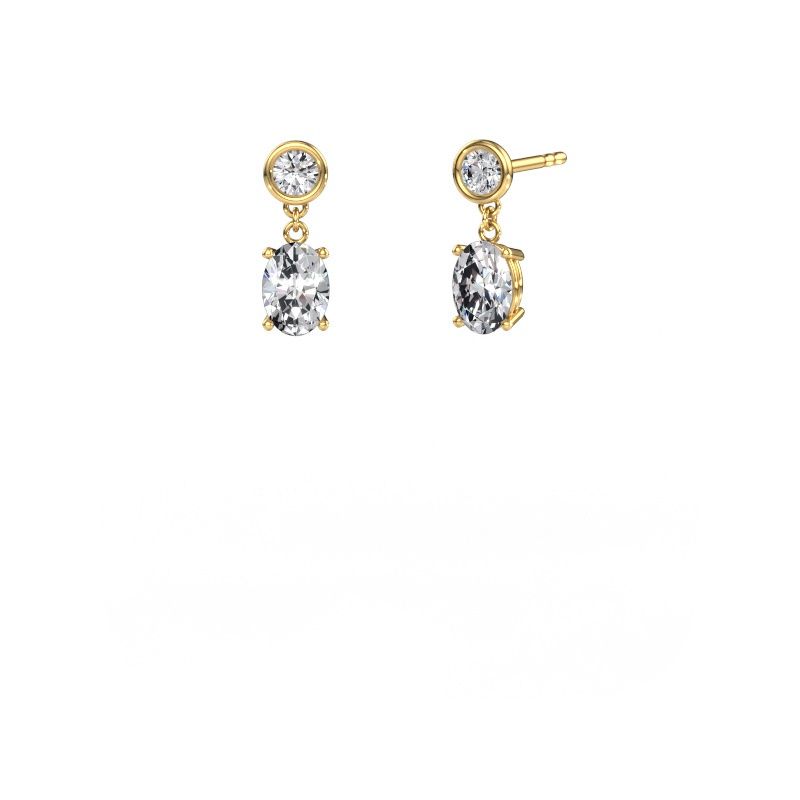 Oorhangers Lacey OVL 585 goud diamant 1.70 crt
