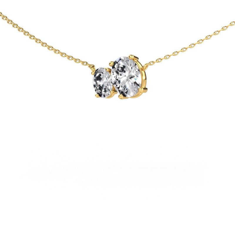 Anhänger Toi et Moi OVL OVL 585 Gold Lab-grown Diamant 1.50 crt