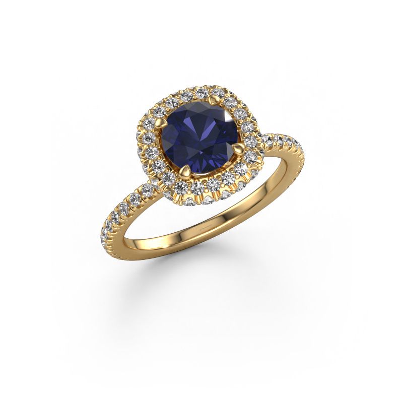 Engagement ring Talitha RND 585 gold sapphire 6.5 mm